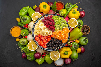 Vibrant Fruit & Food Symphony, food, fruit HD wallpaper