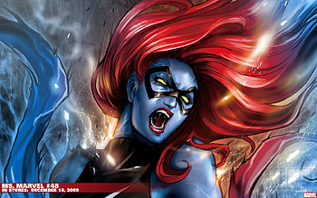 Ms. Marvel, comic, hero, female, marvel HD wallpaper