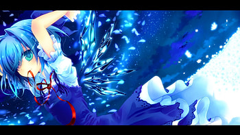 cirno, anime, love, touhou, girl, ice HD wallpaper