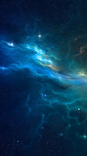 Space War Blue Storm Star Illust HD phone wallpaper
