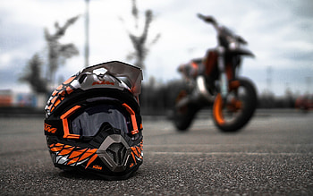 KTM helmet, , Motorcycle safety HD wallpaper