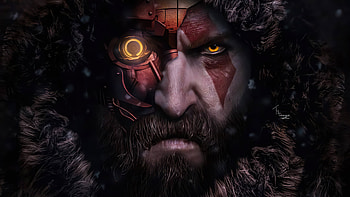 Kratos As Cyberpunk, kratos, cyberpunk, games, artwork HD wallpaper