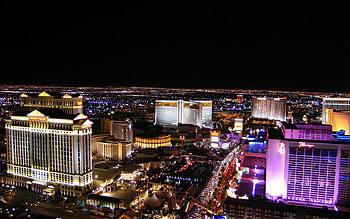 Cities, Roads, Night, Las Vegas, Cars, Hotels HD wallpaper