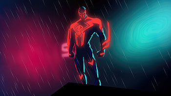 Miguel O Hara Spider Man, spiderman-2099, spiderman, superheroes, artwork, digital-art, behance HD wallpaper