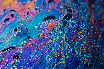 Abstract, Divorces, Multicolored, Motley, Paint, Liquid, Stains, Spots, Fluid Art HD wallpaper