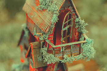 Macro, Miscellanea, Miscellaneous, Close-Up, Toy, Small House, Lodge, Small HD wallpaper