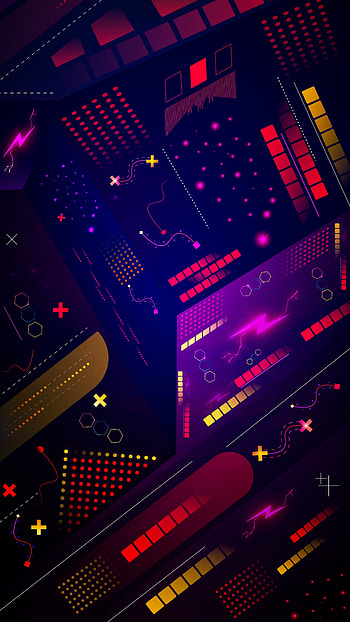 Vector, design, gamming sytle, retro art HD phone wallpaper