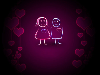 Background, Love, Shine, Light, Couple, Pair, Heart HD wallpaper