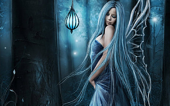 pretty fairy, fairy, woods, fantasy, pretty HD wallpaper