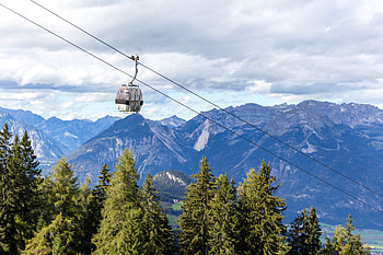 Nature, Sky, Mountains, Spruce, Fir, Booth, Cable Car, Cableway, Cubicle HD wallpaper