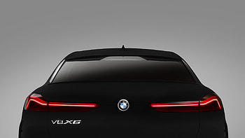 BMW X6 Vantablack, rear-view, 2020 HD wallpaper
