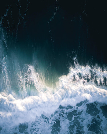 Nature, Water, Sea, View From Above, Foam HD phone wallpaper