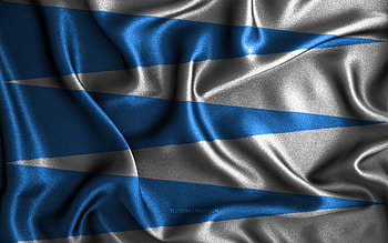 Sogn og Fjordane flag, , silk wavy flags, norwegian counties, Flag of Sogn og Fjordane, fabric flags, 3D art, Sogn og Fjordane, Europe, Counties of Norway, Sogn og Fjordane 3D flag, Norway HD wallpaper