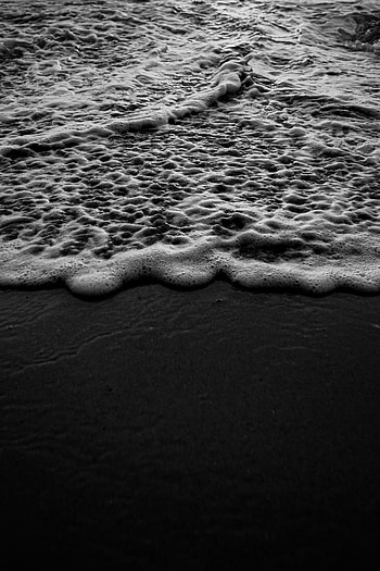 Nature, Water, Sea, Waves, Beach, Bw, Chb HD phone wallpaper