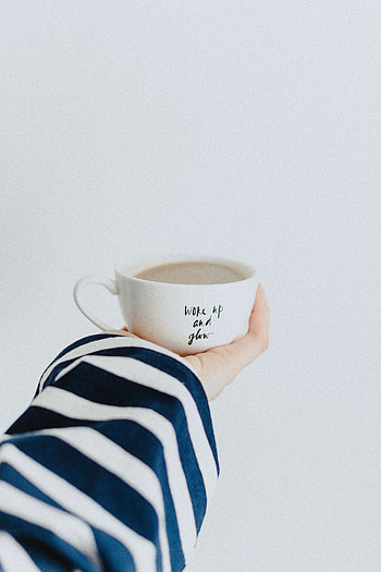 Food, Coffee, Hand, Cup, Inscription, Breakfast HD phone wallpaper