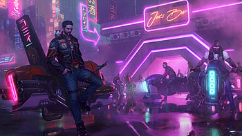 Cyberpunk - Lie Setiawan, lie setiawan, futuristic, cyberpunk, fantasy, neon lights HD wallpaper