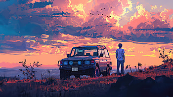 Toyota Explorer In Nature Embrace, artist, artwork, art, digital-art, toyota, nature HD wallpaper