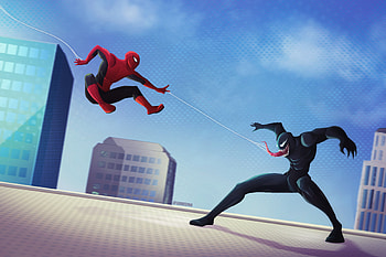 Spider Man Vs Venom 2020, spiderman, venom, superheroes, artwork, artist, behance HD wallpaper