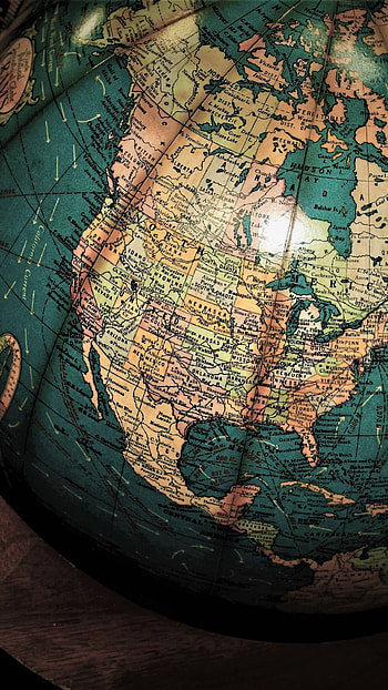 Globe world map, Antique , Classic aesthetic, Vintage charm HD phone wallpaper