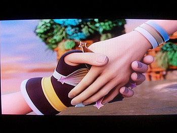 sora kairi, hands, sora, love, kairi HD wallpaper