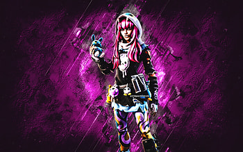 Fortnite Glumbunny Skin, Fortnite, main characters, purple stone background, Glumbunny, Fortnite skins, Glumbunny Skin, Glumbunny Fortnite, Fortnite characters HD wallpaper