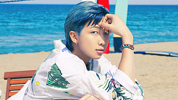 BTS Beachside Featuring Kim - Coastal Vibes Background, RM (Kim Namjoon), music, BTS HD wallpaper