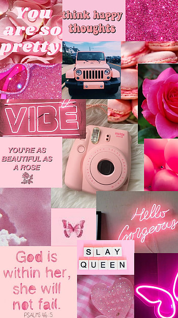 Pink Aesthetic, glow HD phone wallpaper