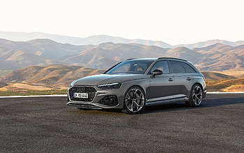 2023, Audi RS4 Avant Competition Plus, front view, exterior, new gray RS4 Avant, gray station wagon, German cars, Audi HD wallpaper