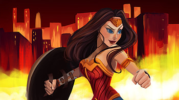 Wonder Woman The Champion Of Truth, wonder-woman, superheroes, artist, artwork, digital-art, behance HD wallpaper