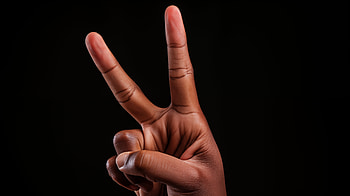 Peace Sign Gesture, peace sign, graphy, peace HD wallpaper