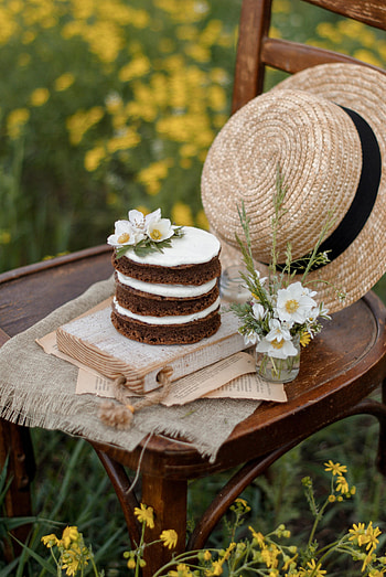 Flowers, Food, Desert, Still Life, Cake, Hat, Jasmine HD phone wallpaper
