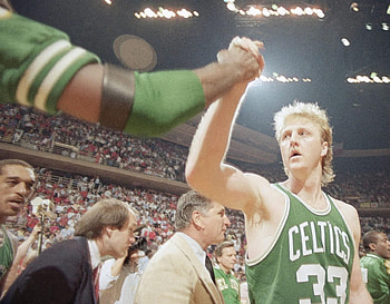 Larry Bird, Green Celtics icon, Amazing basketball skills, Celtics pride HD wallpaper