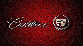 Cadillac emblems III, cadillac, gm, cars, red, , emblem HD wallpaper
