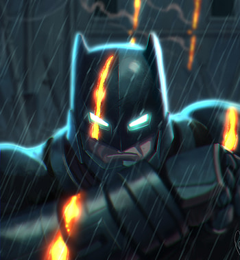 Batman, iron-suit, fan art HD phone wallpaper