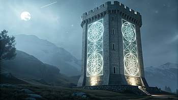 Majestic Fortified Tower - Ultra, Fortified Tower, tower, mystical, night, landscape HD wallpaper