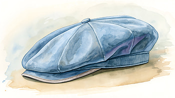 Watercolor Blue Beret — Ultra, beret, hat HD wallpaper