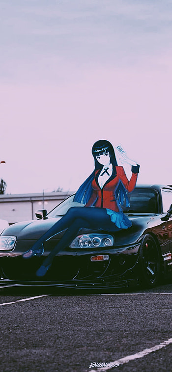 Yumeko jabami, Cars, Anime, Car, Girl HD phone wallpaper