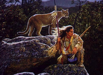 indian mountain lion, the hunting, friends of life HD wallpaper
