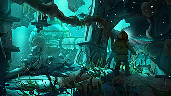 Submerged challenges, Artistic concept, CGSociety creation, Gaming inspiration HD wallpaper