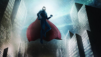 Superman Flying Arts, superman, superheroes, digital-art, artstation, artwork HD wallpaper