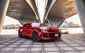 Chevrolet Camaro ZL1, , supercars, 2021 cars, AE-spec, Red Chevrolet Camaro, 2021 Chevrolet Camaro ZL1, american cars, Chevrolet HD wallpaper