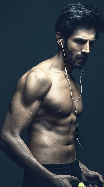 Aryan Karthikeya, bollywood actor, six pack HD phone wallpaper