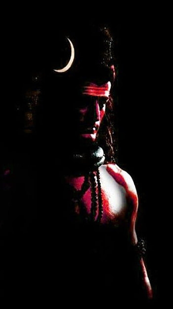 Shiva , Black Theme, shadow, lord shiva HD phone wallpaper