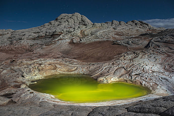 Green Pond At White Pocket, pond, nature, graphy HD wallpaper