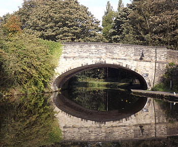 Canal Arch Reflection, canal arch, canal, reflection, canal bridge, bridge, bridge reflection HD wallpaper