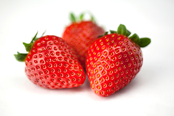Food, Strawberry, Berries, White Background HD wallpaper