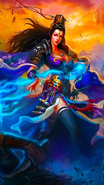 Warriors, Magic Fight, Artwork HD phone wallpaper