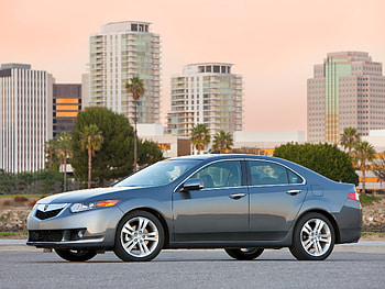 Auto, Nature, Houses, Trees, Acura, Palms, Cars, Asphalt, Side View, Style, Akura, 2009, Metallic Gray, Grey Metallic, Tsx, V6 HD wallpaper