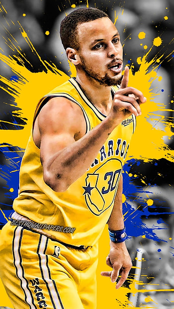 Steph Curry, Yellow Jersey HD phone wallpaper