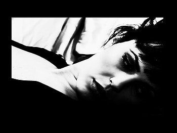 I Never Will Forget You, model, graphy, black and white, alone, face, woman HD wallpaper